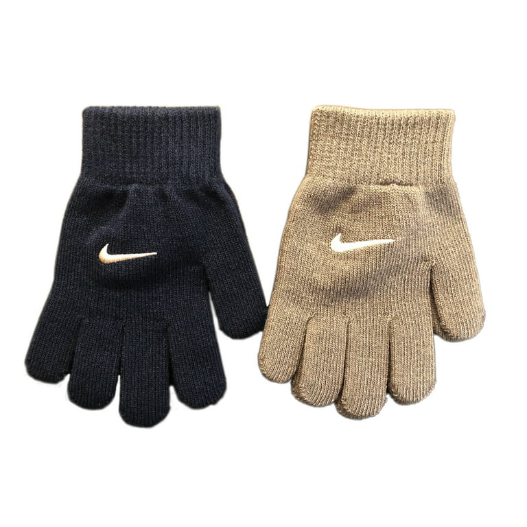 Nike Kids Winter Gloves For Boys Cold Weather Knit (2 Pairs) Walmart.com
