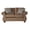 Jetson Ginger, variant on Leinster Faux Leather Loveseat with Antique Bronze Nailheads in Jetson Ginger