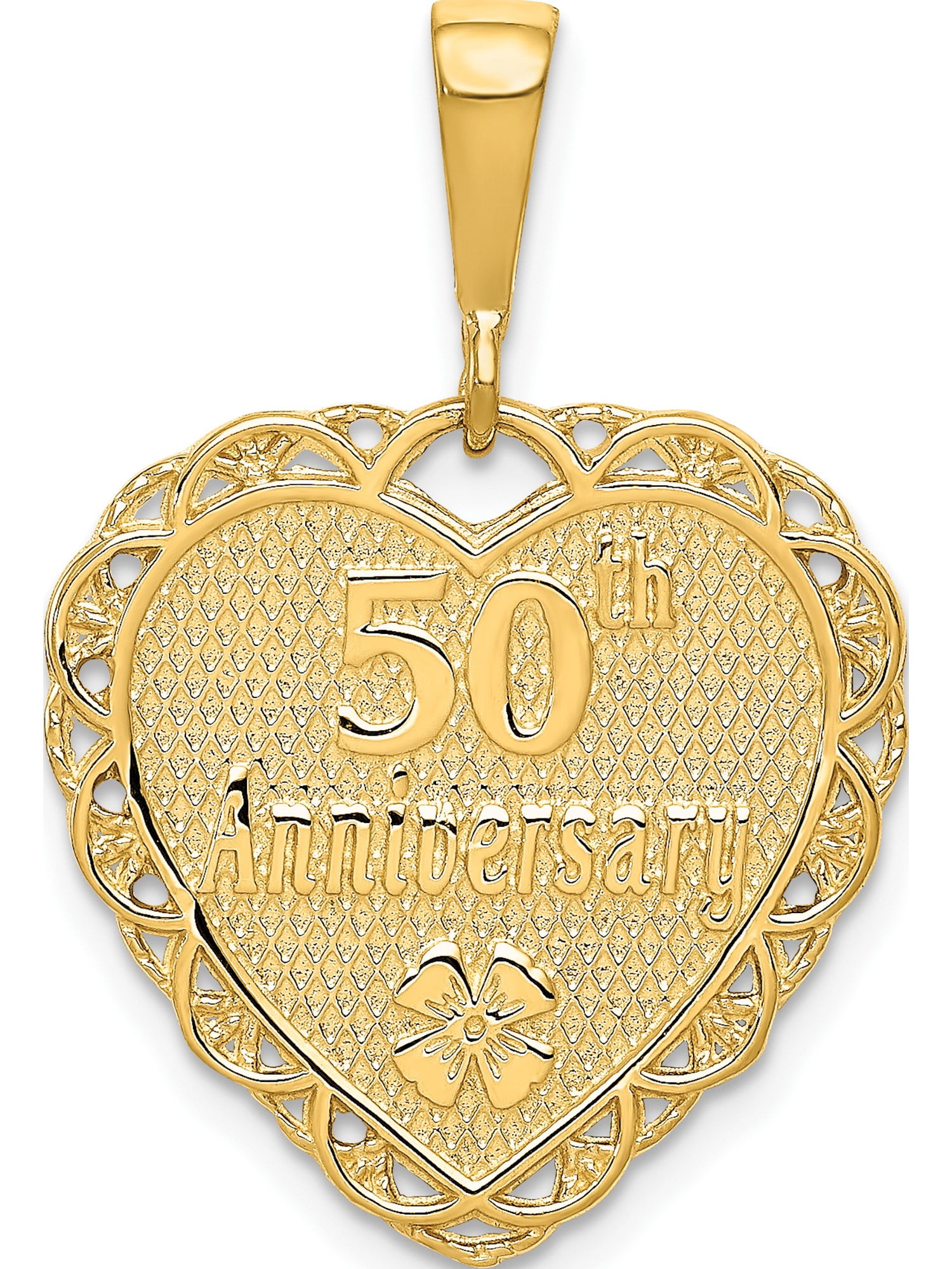 10K Yellow Gold 50th Anniversary Charm