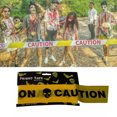 thumbnail image 4 of Fright Tape Halloween Decoration Fright Banner Plastic ribbon roll Halloween Caution Banner, Yellow Caution, 4 of 6