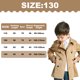 thumbnail image 2 of Abrigos de vestir clásicos para niños de Laklulu, abrigos tipo gabardina con botones para otoño, 2 of 5