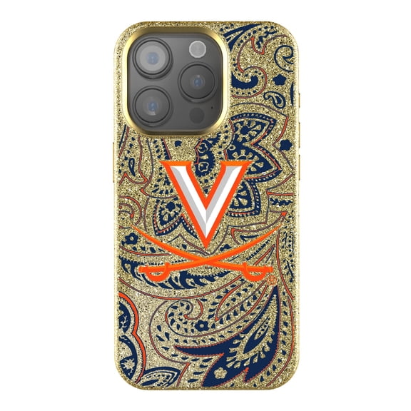 Keyscaper Virginia Cavaliers Paisley Bling iPhone Case