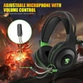 thumbnail image 3 of MiiU (TM) Black Dolby 7.1 Surround USB LED Lighting Over-Ear Gaming Headphone Headset Headband with Mic for PC Computer Game With Volume Control, 3 of 7