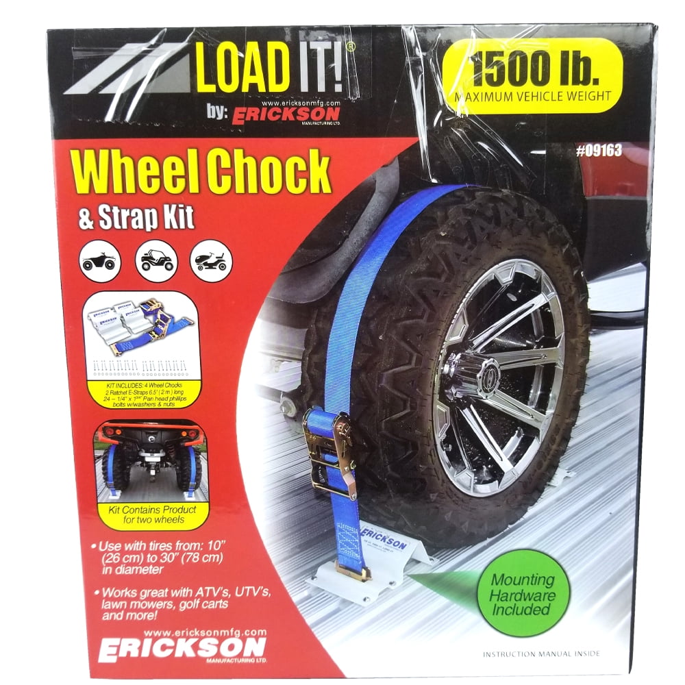 4-Pack Trailer Solid Heavy Duty Wheel Chocks Tire Chocks Leisure Coachworks Wheels RV Camper Large Wheel Chocks with Handle and Rope for Safety-Car Chocks 