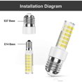 thumbnail image 5 of E27 To E14 4pcs Socket Adapter High Quality Lamp Base Socket Converter Adapter For Led Bulbs And Incandescent Bulbs And Cfl Bulbs, 5 of 5