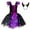 Purple, variant on Gunia Baby Girl Halloween Dress Led Light Up Sleeveless Princess Mesh Tutu Party Dress Hallowmas Girls Dresses,Black 7-8 Years