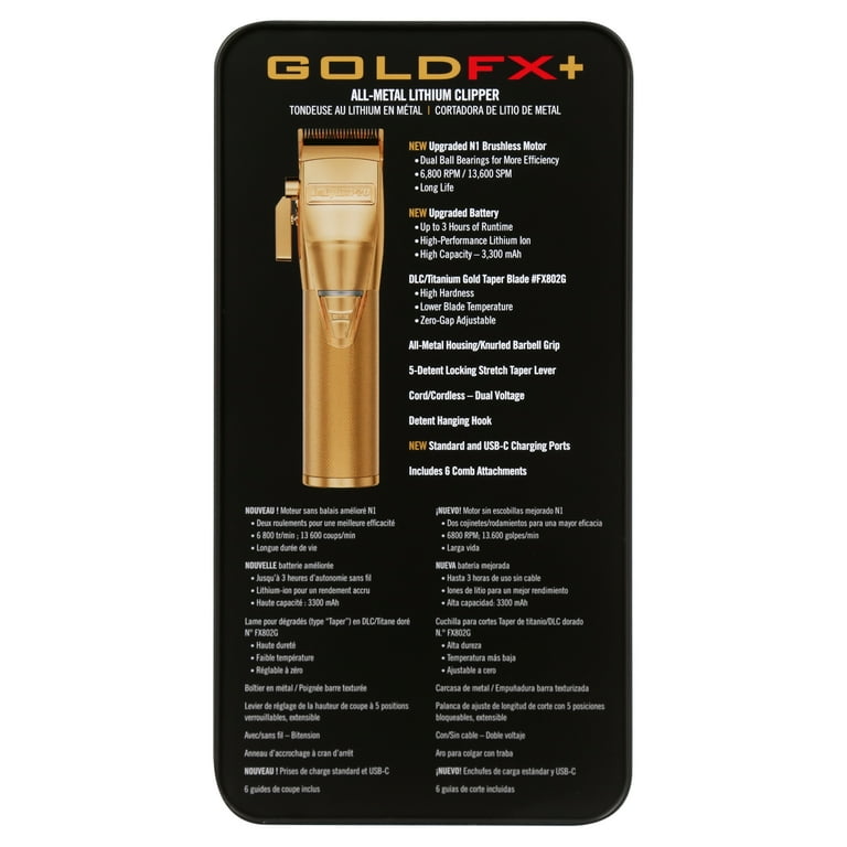 BaBylissPRO® GOLDFX®+ All-Metal Clipper - Walmart.com