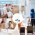 thumbnail image 7 of Suction Cup Shaving Mirror with Razor Keep, 11.4 x 8.7 in Wall Mounted Shaving Mirror with Shelf, Rotatable, Damage-Free, Easy Install, Clear Image for Bathroom, 7 of 7