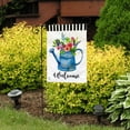 thumbnail image 4 of Briarwood Lane Welcome Watering Can Spring Burlap Garden Flag, 4 of 4