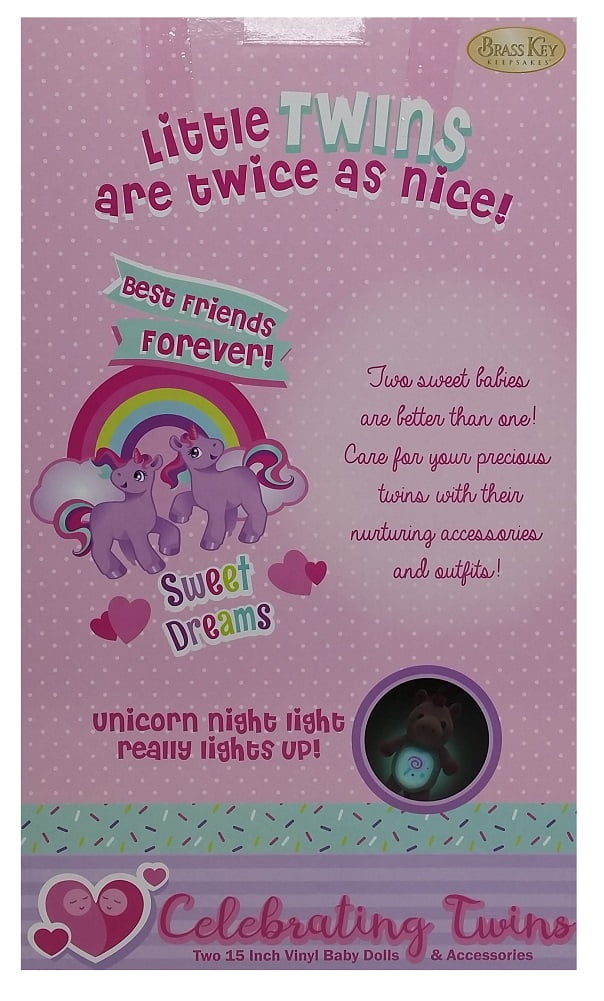 celebrating twins dolls unicorn