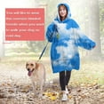 thumbnail image 4 of Comfy Wearable Blanket Hoodie for Women Men Adult, Oversized Sherpa Fleece Sweatshirt Blanket with Hood and Pocket, 4 of 7