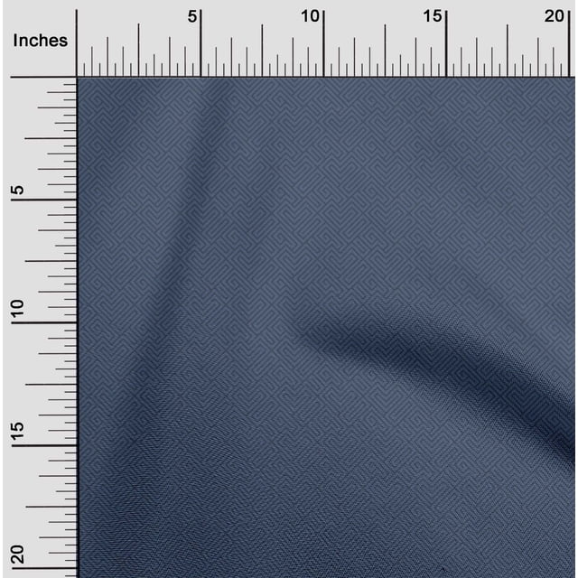 oneOone Viscose Chiffon Fabric Greek Key Geometric Print Sewing Fabric BTY 42 Inches Wide