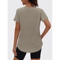 thumbnail image 2 of Rosvigor Womens Workout Tops V Neck T Shirts Comfy Athletic Shirts Loose Women Activewear Top for Gym Running Yoga, 2 of 7