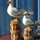 thumbnail image 3 of KAIYANG piezas de adorno con forma de ave marina, estilo mediterráneo, pájaro de madera, figura artística, artesanía decorativa, 3 of 5