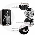 thumbnail image 6 of Halloween Funny Skull Skeleton Victory Shower Curtain Set ，Waterproof Fabric Shower Curtains Shower Curtains for Bathroom,Bathroom Decor 72"x84", 6 of 6