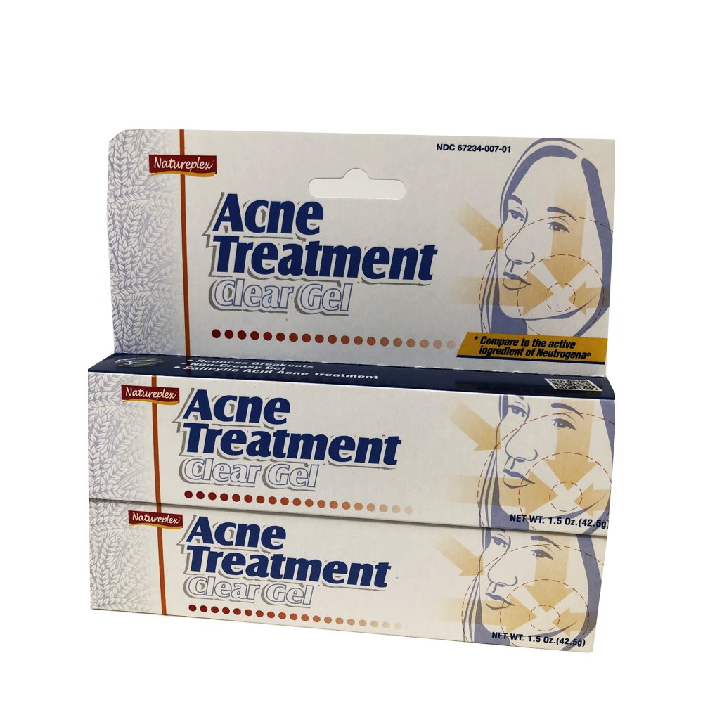 Natureplex Acne Treatment Clear gel 1.5oz Each Pack Of 2