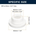 thumbnail image 3 of Unique Bargains 6 Pcs White Plug Holes, T23 Rubber Button Plug for 22mm/0.87' Hole, 3 of 6