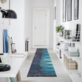 thumbnail image 4 of Yayeee Runner Rug for Bedroom 2'x6' Machine Washable Hallway Non Slip Mat, Purple Moonlight Forest, 4 of 8