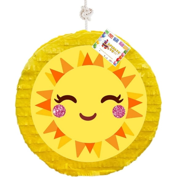 16” Sunshine Pinata Sun Shape You are my Sunshine Birthday Party Decorations Planet Themed Birthday Supplies