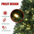 thumbnail image 4 of Set of 2 4Ft Pre-Lit LED Artificial Pine Christmas Tree with Urn Pot, 4 of 8