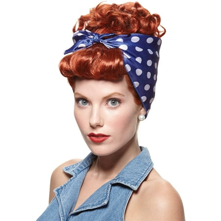 Red Wig Rivetor Adult Halloween Accessory