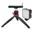 thumbnail image 1 of Kit de trípode de Vlogging Jadeshay para cámara con agarre manual y Luz de relleno, 1 of 8
