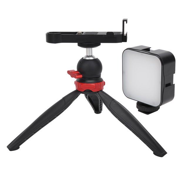 Kit de trípode de Vlogging Jadeshay para cámara con agarre manual y Luz de relleno