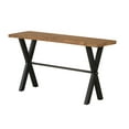 thumbnail image 4 of Cortesi Home Austin Console Table, Solid Reclaimed Wood with Black Wood Legs, Honey Pine, 4 of 6