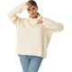 thumbnail image 5 of Suéteres de otoño para mujer Suéter de punto de cuello alto Jersey de manga larga a cuadros con abertura lateral Prendas de abrigo a cuadros Tops holgados, 5 of 5