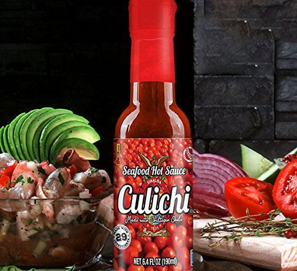 Salsa Culichi Chiltepin/ Chiltepin Hot Sauce Quantity of 4 bottles 6.4oz