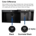 thumbnail image 2 of Black Garbage Disposal Flange and Stopper | Stainless Steel Sink Flange with Nano Surface | Fits 3-1/2 Inch Standard Sink Drain Hole, 2 of 7