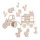 thumbnail image 5 of Piezas de tablero ocupado para niños pequeños, piezas de actividad de madera, actividades de aprendizaje, juguete sensorial, piezas de tablero ocupado, 5 of 8