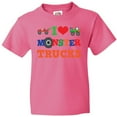 thumbnail image 3 of Inktastic I Love Monster Trucks Youth T-Shirt, 3 of 5