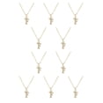 thumbnail image 1 of Jumpingount Women Letter Necklace Neck Decoration Dressing Birthday Jewelry Pendants Ladies Pendant Alphabet Ornament Hanging Decor Gift F 10Conjunto, 1 of 6