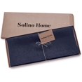 thumbnail image 4 of Solino Chemin de Table Bleu Marine 36 Pouces - 100 % Lin Pur, Idéal pour Coiffeuse et Tables Basses - Fête des Pères, Été - Fête, 4 of 6