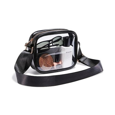 Clear Crossbody Purse Bag-Stadium Concerts Approved Adjustable Strap Bags for Ladies Shoulder Bags