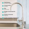 thumbnail image 2 of Mizzo Govaro Soap Dispenser with 360 Swivel Spout - Top Refillable Liquid Soap Dispenser for Kitchen Sink - Chrome Plated Stainless Steel Liquid Soap, 2 of 5