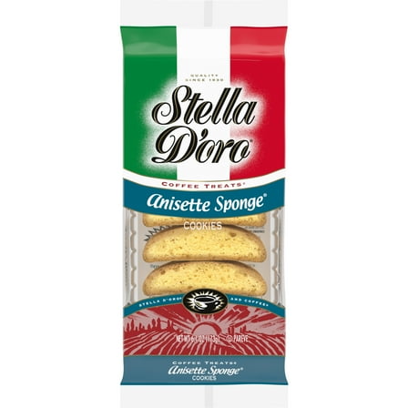 Stella D'oro Cookies, Anisette Sponge Cookies Coffee Treats, 6.1 oz