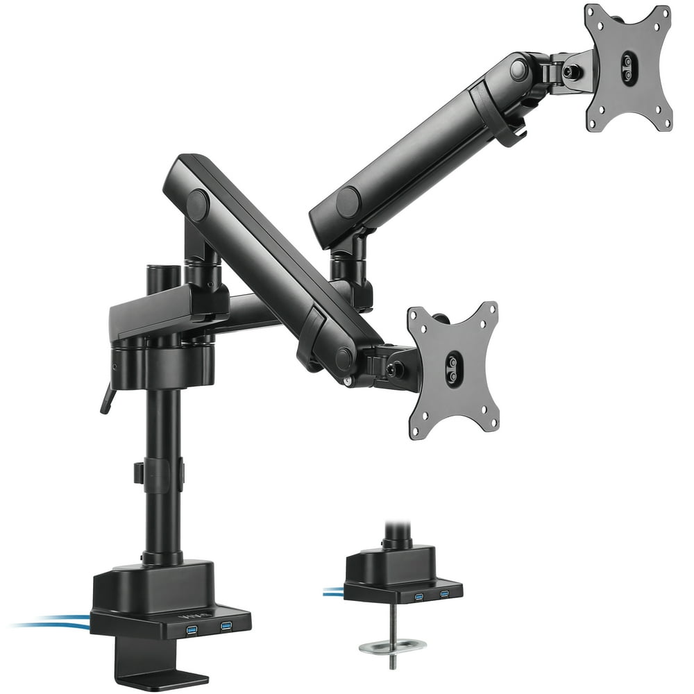 VIVO Premium Aluminum Full Motion Dual Monitor Arm Desk Mount Stand w