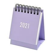 Kitchen Gadgets 2021 small desk calendar s imple solid color plan book mini calendar decoration