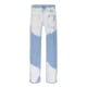 thumbnail image 1 of Pantalones de hombre Pantalones de mezclilla teñidos anudados rectos lavados blancos sueltos En stock Pompotops  oipoqjl23868, 1 of 1