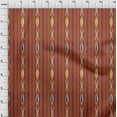 thumbnail image 3 of oneOone Cotton Silk Fabric Stripe Ikat Print Fabric By Yard 42 Inch Wide, 3 of 4