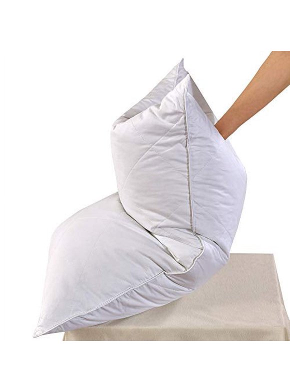 Feather Pillows in Bed Pillows