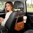 thumbnail image 5 of Back Seat Hanger Organizer for Rear Headrest Sturdy Universal Vehicle Storage Hook Decoration, 5 of 5