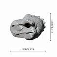 thumbnail image 3 of Clea*rance！Dinosaur Head Shaped Nut Feeder for Backyard Tree, Funny T Rex Resin Wildlife Feeder for Squirrels Chipmunks, Outdoor Garden Hanging Bird Seed Decor, 3 of 5