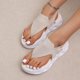 thumbnail image 1 of Nuevos zapatos de cuña de suela gruesa, sandalias de verano para mujer, zapatillas informales para mujer, sandalias para mujer Wmkox8yii nm11155, 1 of 6