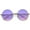 Gold / Blue-Pink, variant on sunglassLA Unisex Bohemian Full Metal Frame Gradient Flat Lens Oversize Round Sunglasses (Gold / Blue-Pink) - 54mm