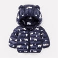 thumbnail image 2 of Mercatoo Girls Down Jacket Size 8 Hooded Girls Boys Baby Winter Warm Toddler Outerwear Coat Cartoon Jacket Windproof, 2 of 3