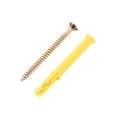 thumbnail image 4 of 6x60mm Expansion Pipe with Screws Plastic Yellow 30 Pack, 4 of 5