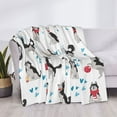 thumbnail image 4 of Throw Blanket for Couch, Cartoon Cute Husky Dog Funny Super Soft Fuzzy Comfy Warm Throw Blanket, Cuteness Lightweight Cozy Plush Flannel Blanket & Throws for Sofa and Bed All Season, 4 of 5